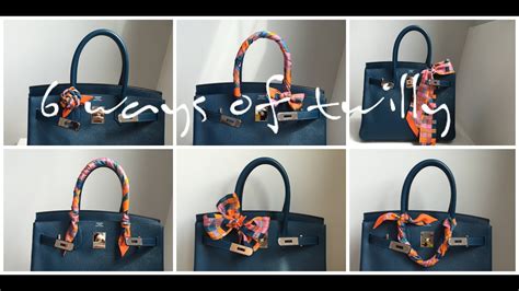 how to tie hermes twilly on kelly|Hermes twillies on purses.